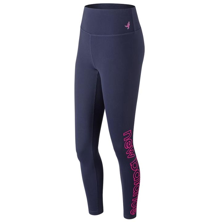 Women's New Balance Lace Up For The Cure Transform High-waisted Tights, Size: Large, Blue