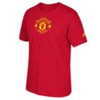 Men's Adidas Manchester United Go-to Climalite Tee, Size: Xl, Red