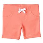 Girls 4-10 Jumping Beans&reg; Rolled Cuffs Solid Jegging Shorts, Girl's, Size: 6, Lt Orange