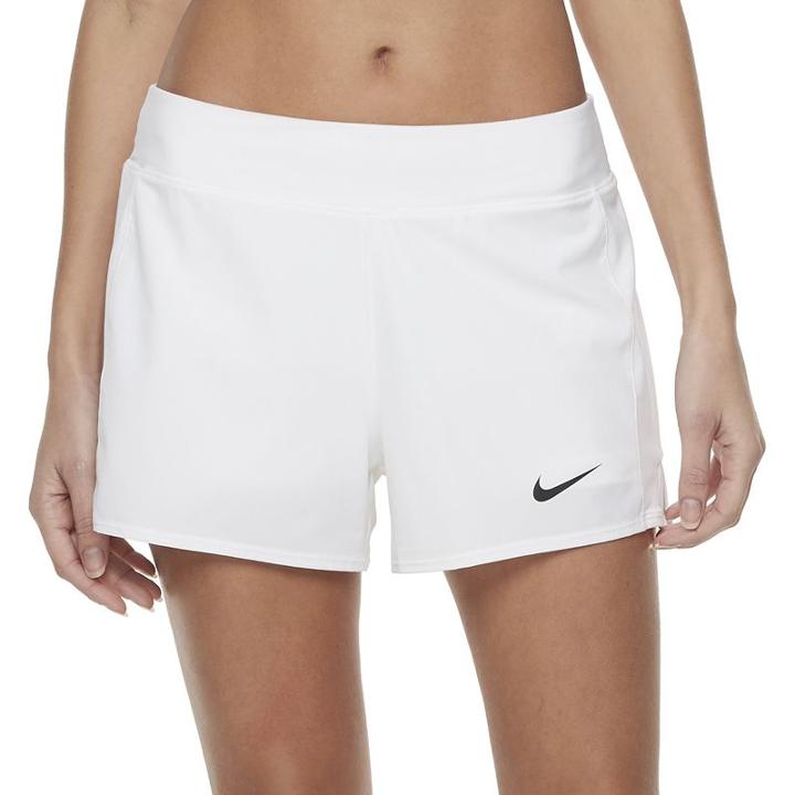 Women's Nike Court Flex Pure Tennis Shorts, Size: Xl, White