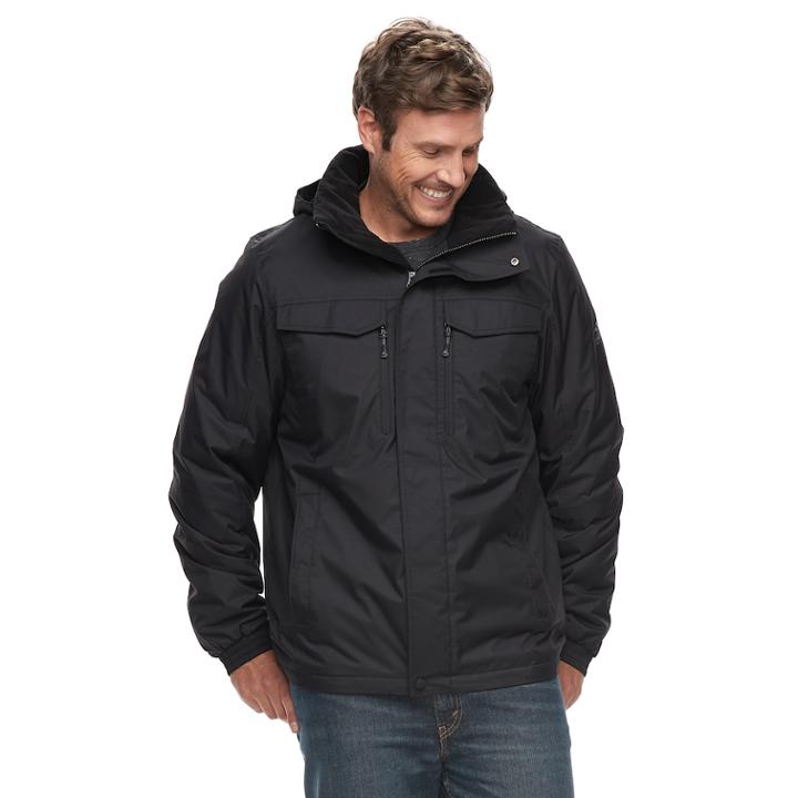 Big & Tall Zeroxposur Dozer Hooded Jacket, Men's, Size: Xxl Tall, Black