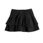 Girls 4-10 Jumping Beans&reg; Tiered Solid Tulip Skort, Size: 4, Black