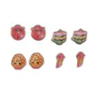 Girls Shopkins 2-pk. 4-pair Stud Earring Set, Girl's, Multicolor