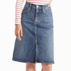 Women's Levi's Midi Jean Skirt, Size: 26(us 2)m, Med Blue