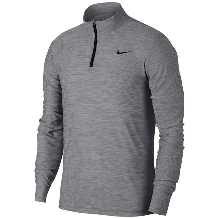 Big & Tall Nike Breathe Dri-fit Performance Quarter-zip Pullover, Men's, Size: Xxl Tall, Dark Grey
