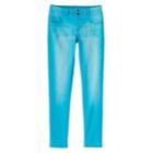 Girls 7-16 & Plus Size So&reg; Double Button Jegging Skinny Jeans, Size: 20 1/2, Turquoise/blue (turq/aqua)