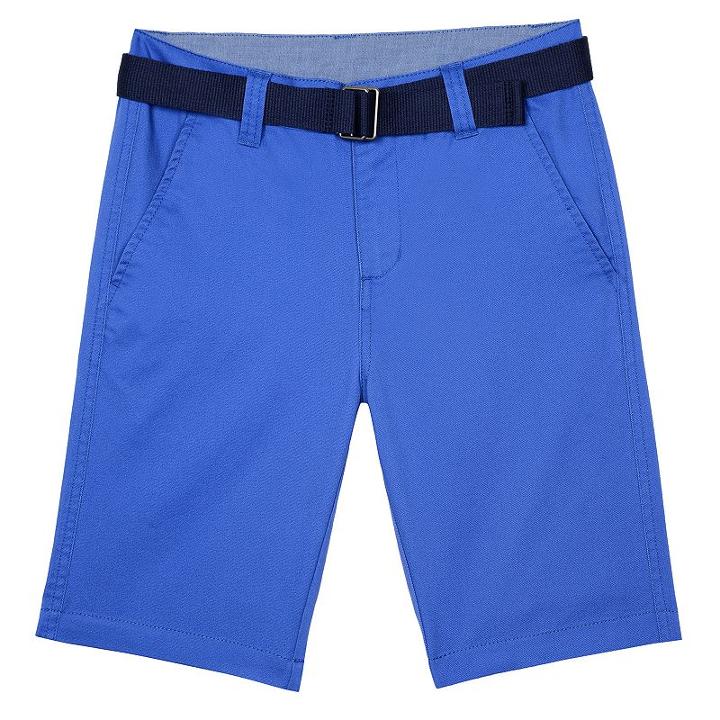 Boys 4-7 Chaps Flat-front Belted Shorts, Boy's, Size: 5, Blue Other