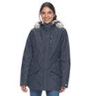 Women's Columbia Penns Creek Thermal Coil&reg; Hooded Faux-fur Trim Jacket, Size: Medium, Blue (navy)