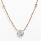 Miadora 14k Rose Gold 1/3-ct T.w. Round-cut Diamond Necklace, Women's, Size: 16, White
