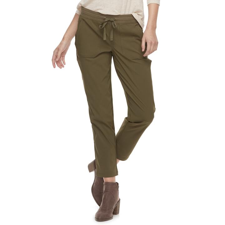 Women's Sonoma Goods For Life&trade; Utility Capris, Size: 0, Green
