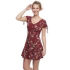 Juniors' Love, Fire Ribbed Swing Dress, Teens, Size: Xs, Dark Red