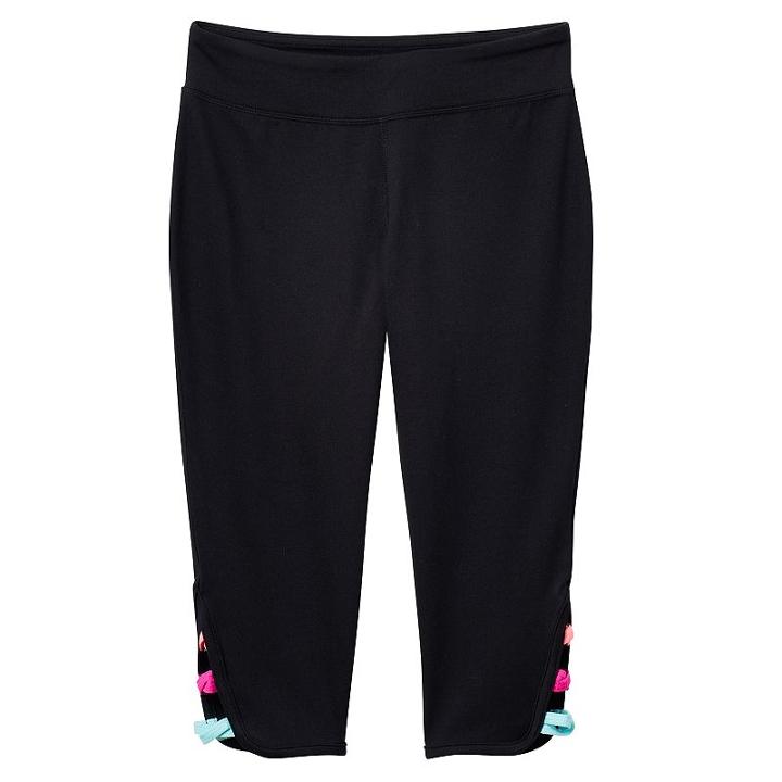 Girls 7-16 & Plus Size So&reg; Lattice Capri Pants, Girl's, Size: 16, Black