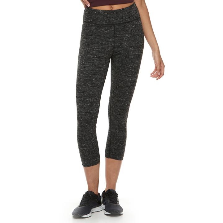 Juniors' So&reg; High-waisted Yoga Capris, Teens, Size: Xs, Black
