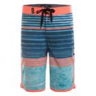 Boys 4-7 Hurley Peter Striped Board Shorts, Size: 4, Light Blue