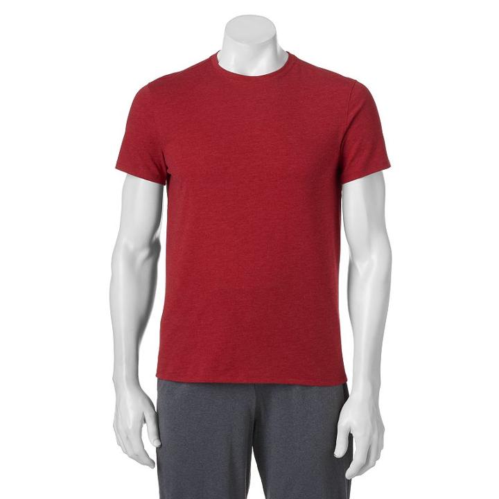 Big & Tall Apt. 9&reg; Crewneck Tee, Men's, Size: 2xb, Dark Red
