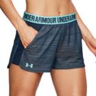 Women's Under Armour Play Up Novelty Shorts, Size: Large, Dark Blue