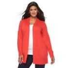 Plus Size Croft & Barrow&reg; Open-front Cardigan, Women's, Size: 1xl, Brt Red