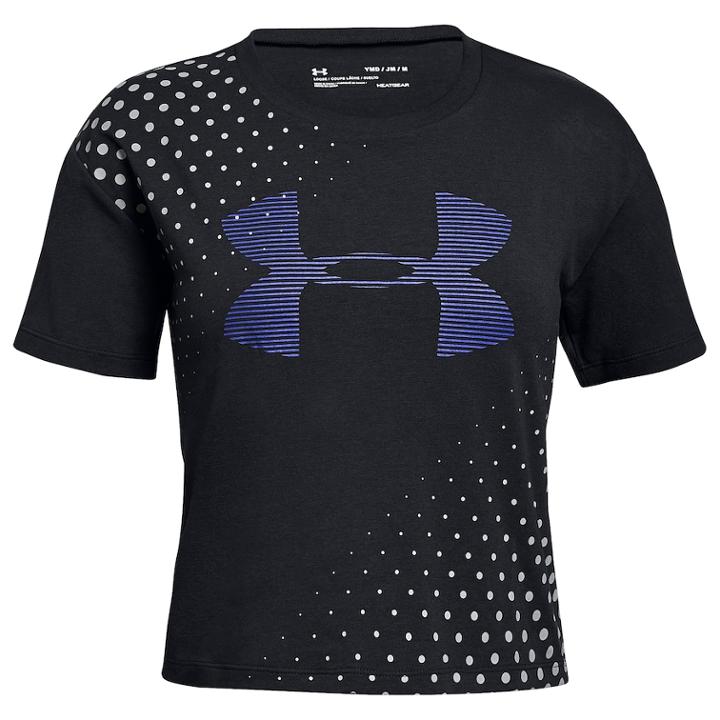 Girls 7-16 Under Armour Transit Logo Graphic Tee, Size: Medium, Black