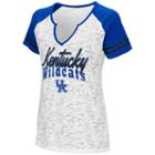 Women's Campus Heritage Kentucky Wildcats Notch-neck Raglan Tee, Size: Xl, White Oth