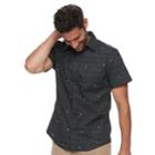 Men's Haggar Classic-fit Tuckless Button-down Shirt, Size: Large, Black