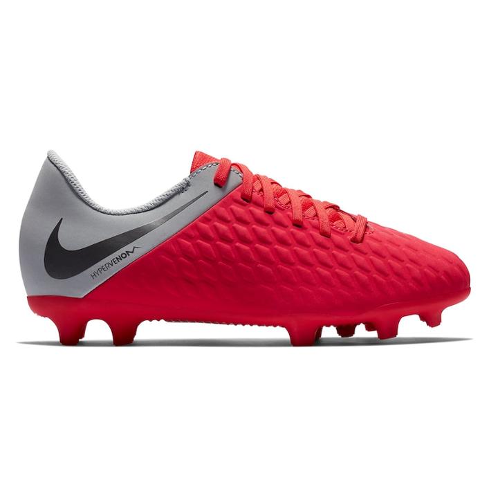 Nike Hypervenom Jr Phantom 3 Club Kids' Firm Ground Soccer Cleats, Kids Unisex, Size: 10 T, Red