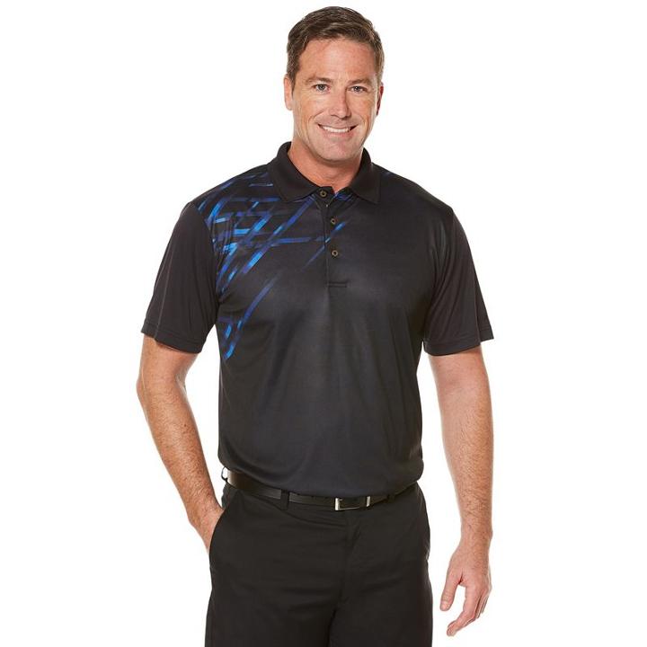 Men's Grand Slam Performance Golf Polo, Size: Large, Oxford