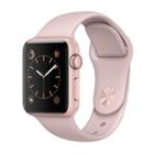 Apple Watch Series 1 (38mm Rose Gold Tone Aluminum With Pink Sand Sport Band)