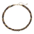 Tri Tone Chain Torsade Necklace, Women's, Multicolor