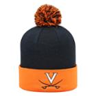 Adult Top Of The World Virginia Cavaliers Pom Knit Hat, Men's, Blue (navy)