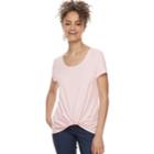 Juniors' Candie's&reg; Knotted Top, Teens, Size: Xl, Light Pink