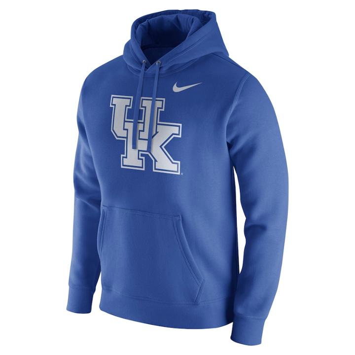 Men's Nike Kentucky Wildcats Club Hoodie, Size: Large, Blue