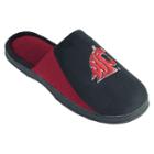 Men's Washington State Cougars Scuff Slippers, Size: Large, Black