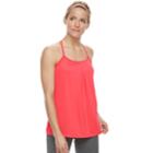 Women's Tek Gear&reg; Performance Built-in Bra Strappy Tank, Size: Small, Med Orange