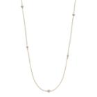 Lc Lauren Conrad Simulated Pearl Long Station Necklace, Women's, White Oth