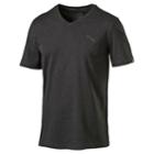 Men's Puma Logo Tee, Size: Small, Grey