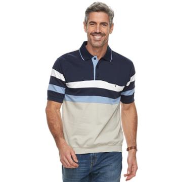 Men's Safe Harbor Banded-bottom Polo, Size: Medium, Blue (navy)