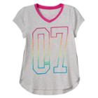 Plus Size So&reg; Burnout Blocked Tee, Girl's, Size: 18 1/2, Silver