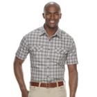 Men's Croft & Barrow&reg; Classic-fit Quick-dry Outdoor Button-down Shirt, Size: Xl, Grey (charcoal)