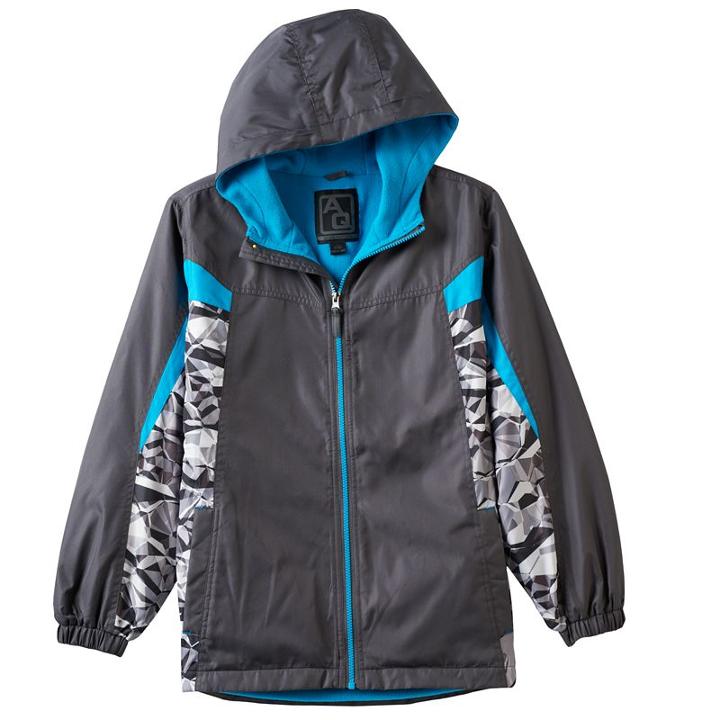 Boys 8-20 Arctic Quest Colorblock Fleece-lined Hooded Jacket, Boy's, Size: 14-16, Red/coppr (rust/coppr)