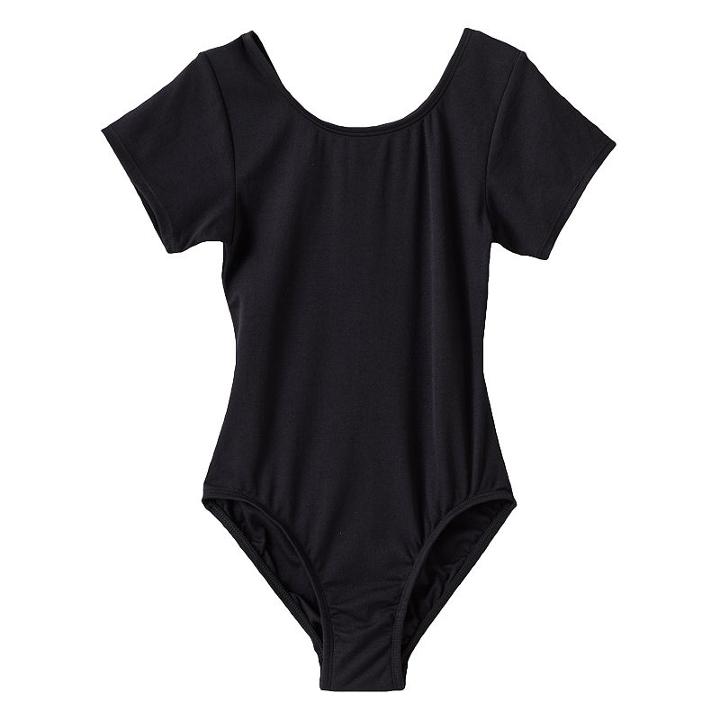 Jacques Moret Solid Dance Leotard - Girls, Girl's, Size: Medium, Black