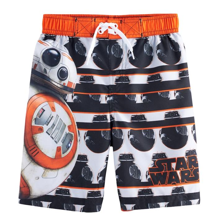Boys 4-7 Star Wars Bb-8 Swim Trunks, Size: 6, Orange