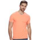 Men's Apt. 9 Solid V-neck Tee, Size: Medium, Med Orange