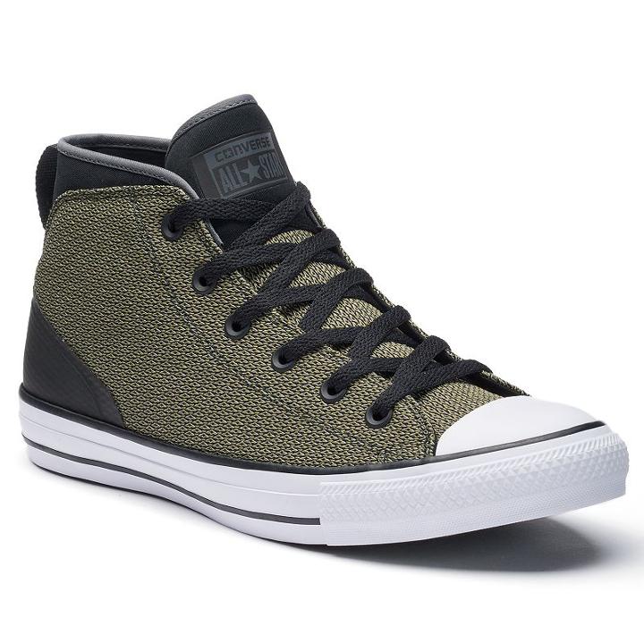 Converse, Men's Chuck Taylor All Star Syde Street Mid Reflective Shoes, Size: 9, Lt Green