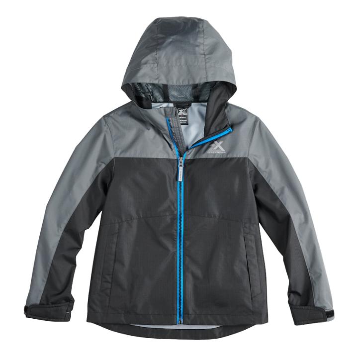 Boys 8-20 Zeroxposur Dyne Windbreaker Jacket, Size: Large, Black Iron