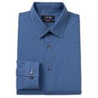 Men's Apt. 9&reg; Modern-fit Patterned Stretch Dress Shirt, Size: 18 36/37, Blue