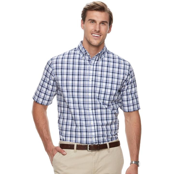 Big & Tall Croft & Barrow&reg; Regular-fit Easy-care Button-down Shirt, Men's, Size: 3xl Tall, Natural
