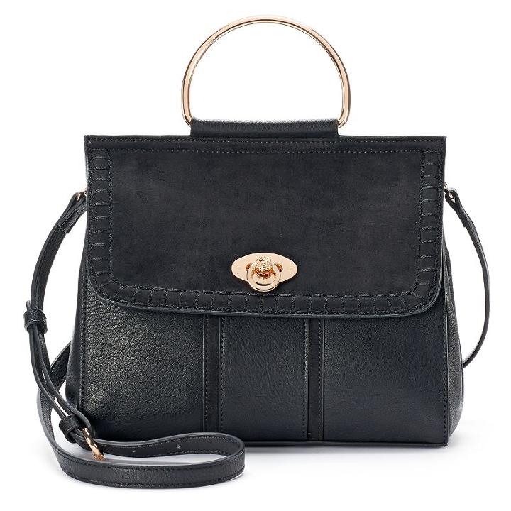 Lc Lauren Conrad Palais Convertible Satchel, Women's, Black