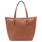 Mellow World Christina Perforated Tote, Women's, Brown