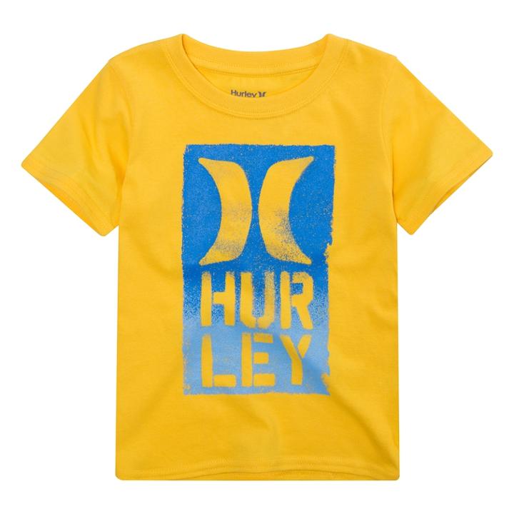Boys 4-7 Hurley Highline Logo Graphic Tee, Size: 7, Brt Yellow