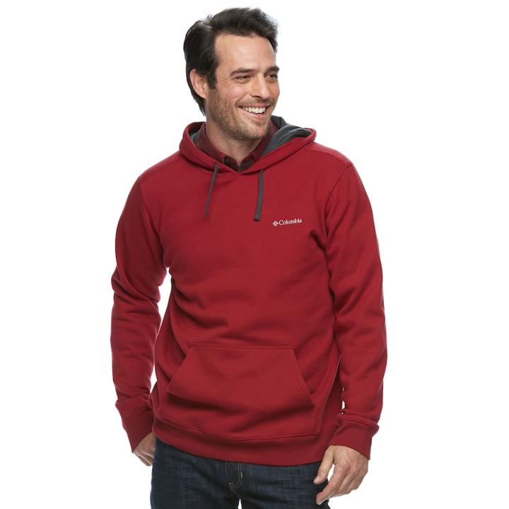Big & Tall Columbia Deschutes Rapids Fleece Hoodie, Men's, Size: 3xl Tall, Dark Red